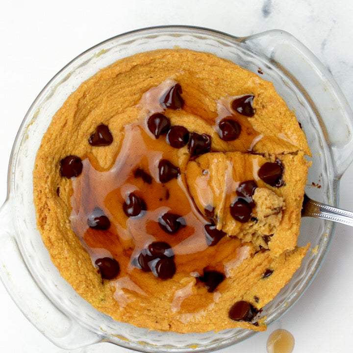 pumpkin chocolate chip protein cake