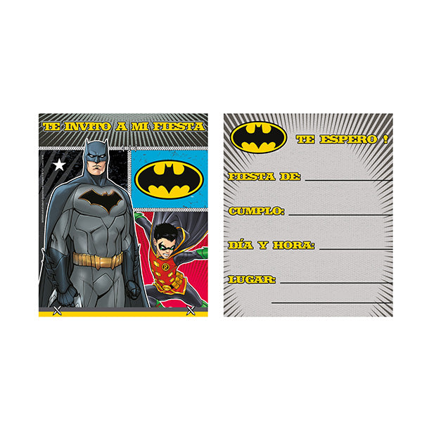 BATMAN INVITACIONES – Almacen Wonderland