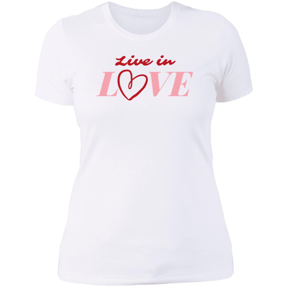 Live in Love Ladies' Boyfriend T-Shirt