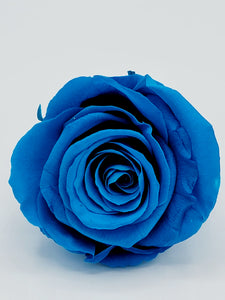 Classic Round Box Blue Roses