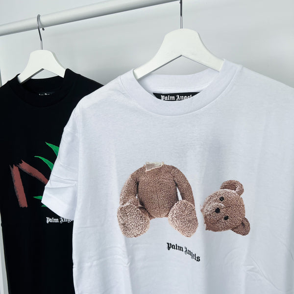 PALM ANGELS - Spray Bear Tee White