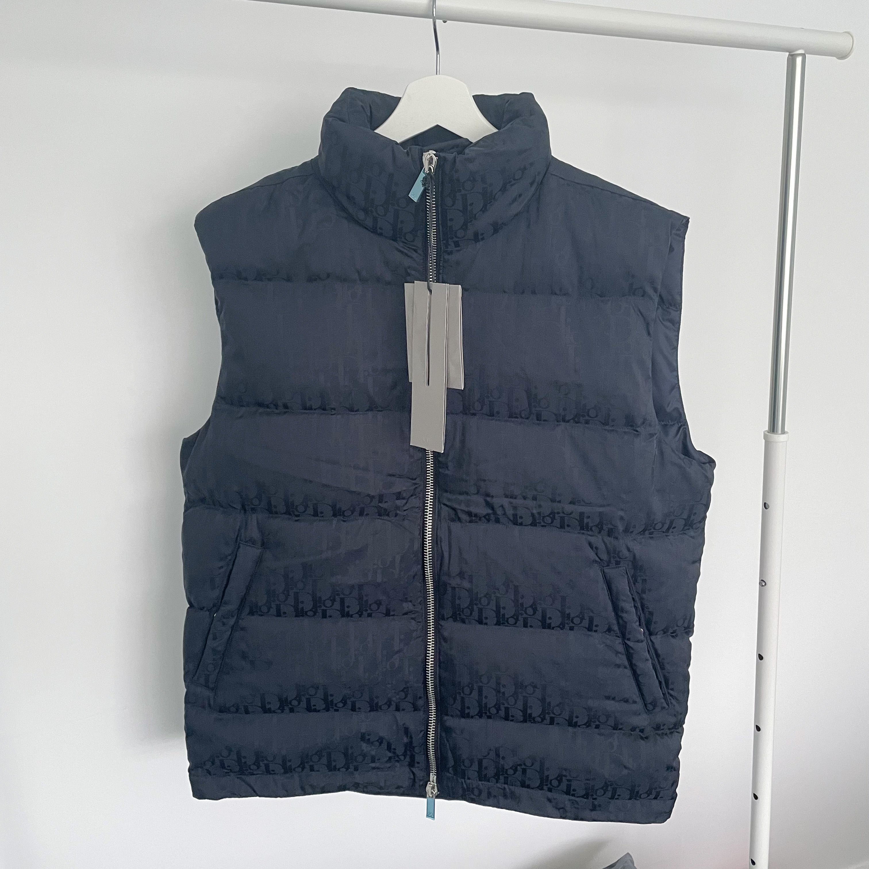 Dior Oblique Monogram Puffer Vest - Navy – TrendCornerUK