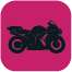 Ein Symbol für die Verwendung von Klebeband zum Verpacken eines Motorrads