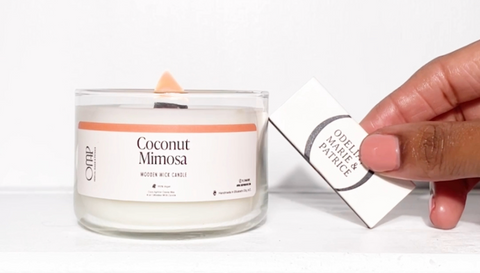 Coconut Mimosa Candle with Matches