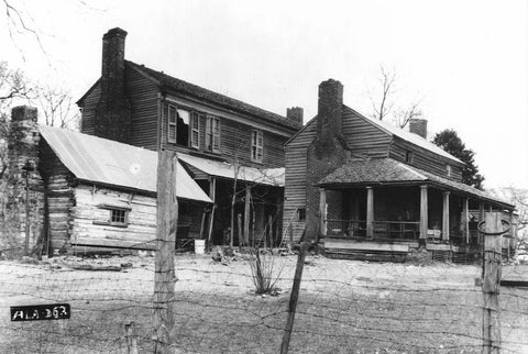 The work yard at The Oaks plantation, Colbert County, Alabama (11.4) (Photograph by Alex Bush, 1935)