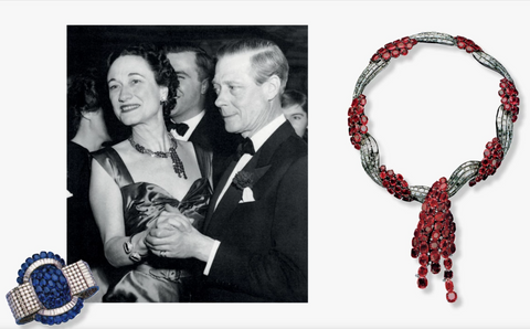 image from the Sotheby's website depicting The Duke & Duchess of Winsor with their jewelry