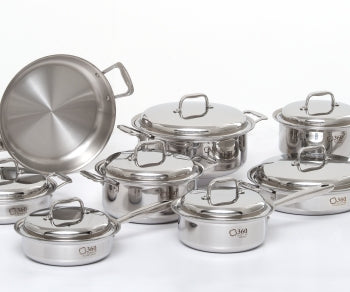 4 Quart Stainless Steel Slow Cooker Set by 360 Cookware Made in USA IL –  MadeinUSAForever