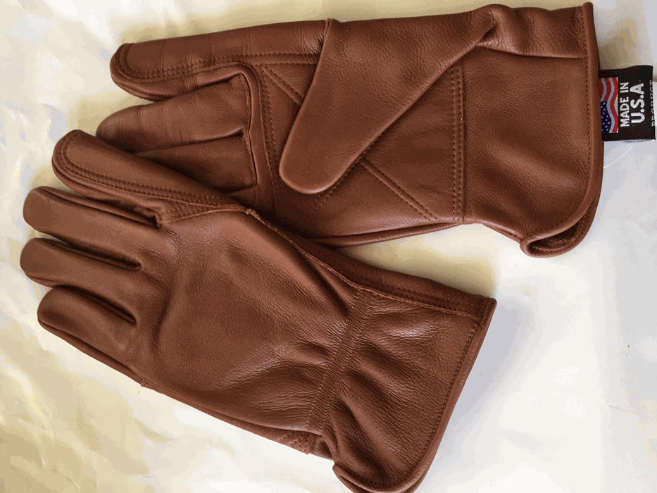 Sale: Luxurious Brown Leather Gloves Made in USA FLG-808 – MadeinUSAForever