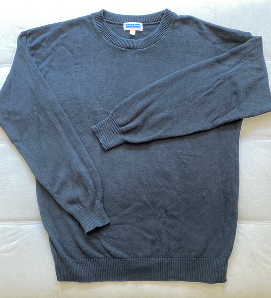 Clearance: Men's Crew-neck Cotton Sweater by Andrew Rohan Made in USA ...