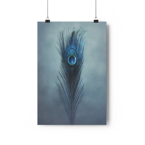 Peacock Feather Art | Feather Wall Art  - Giclée Art Print
