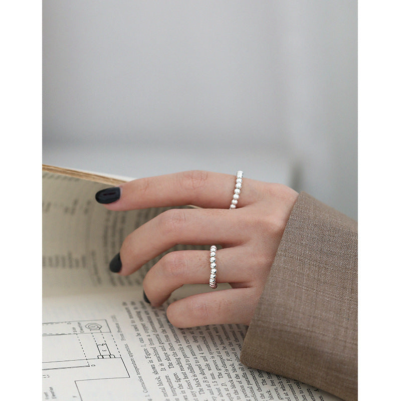 silver minimalist ring