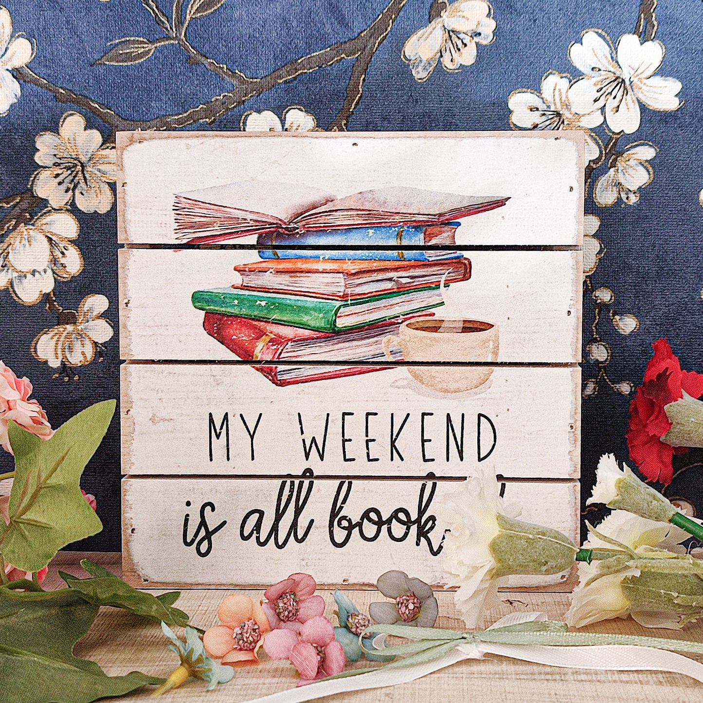 Panneau décoratif - Books & Week-end