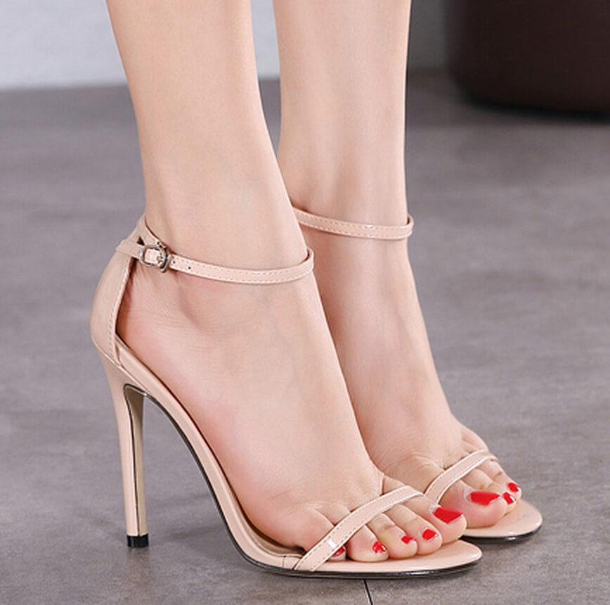 simple high heels sandals