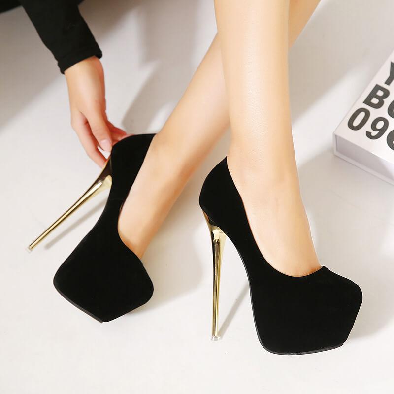 round toe heels