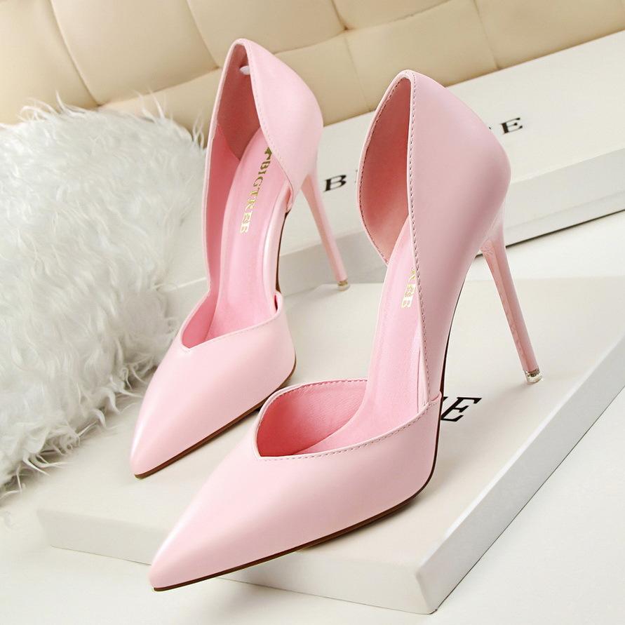 pink prom heels