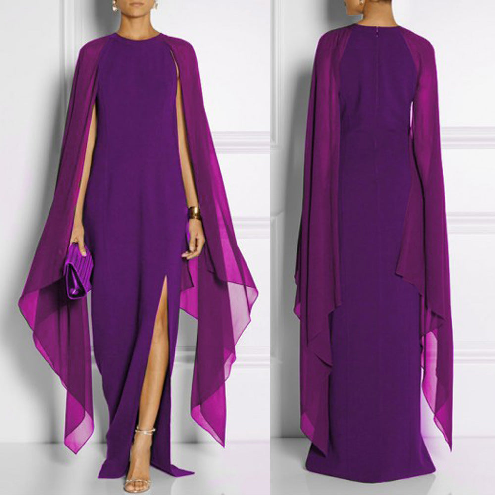 chiffon batwing dress