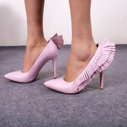 high heels with angel wings