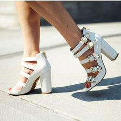 belt buckle sandals