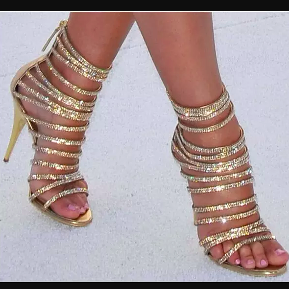 gold gladiator sandals heels