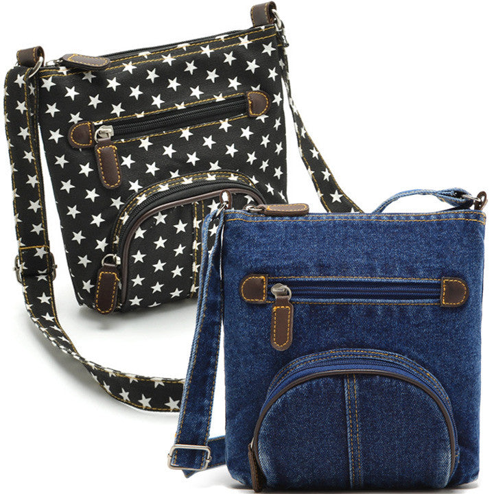 blue jean purse