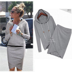 knee length hoodie sweatshirt