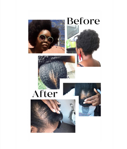 Gina Atinuke Knight hair transformation