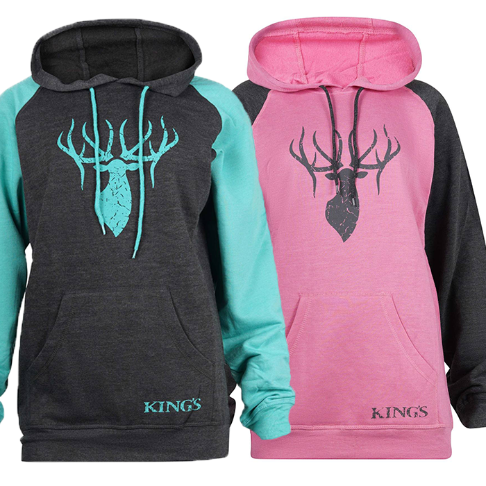 King's Camo Women's Logo Triblend Fleece Hoodie