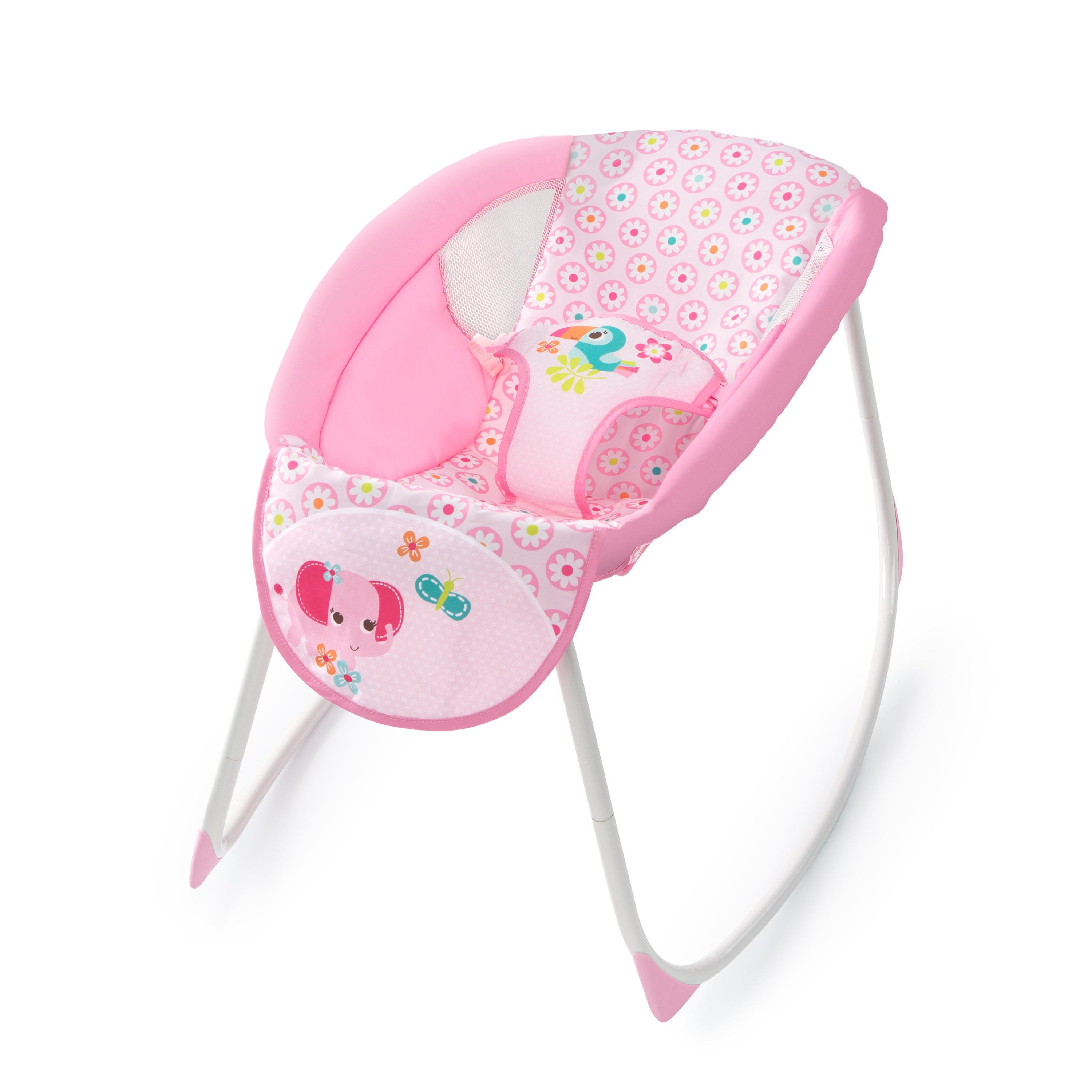 Bright Starts Pretty In Pink Rocking Sleeper Jungle Blooms - Model 11022