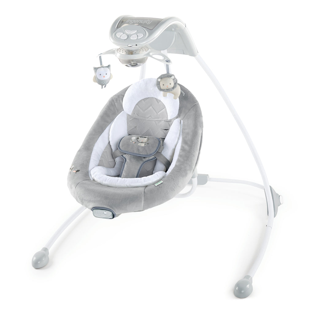 BRIGHT STARTS Playful Paradise balancelle portable pour bébé, compacte et  automatique avec musique, dès la naissance