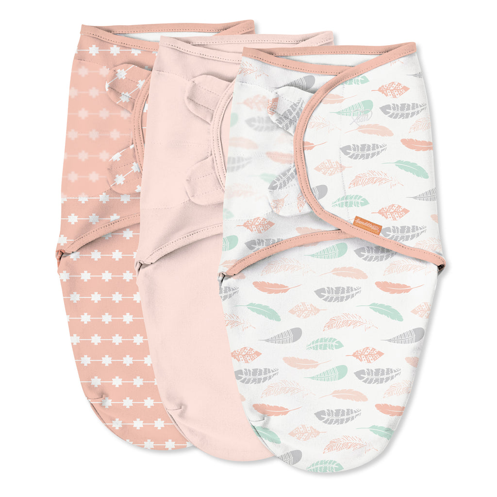 Easy Change Swaddle, Size SM, 0-3 months, 2pk (I love You) – Kids2