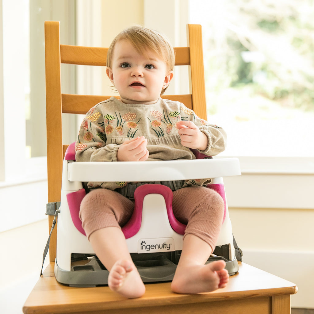 Ingenuity SmartClean Toddler Booster Seat, Slate