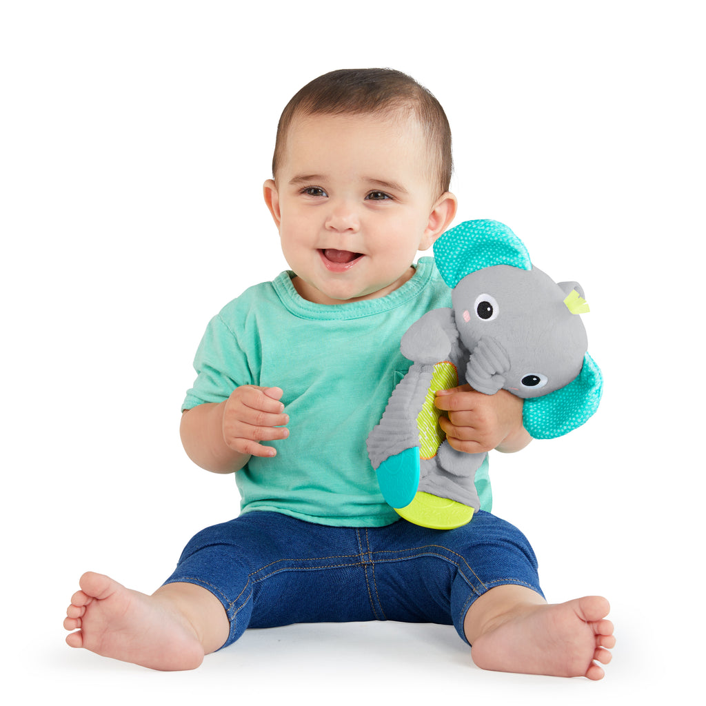 Bright Starts Rattle & Teethe BPA-free Baby Wrist Pals Toy - Monkey &  Elephant, Ages Newborn+ 