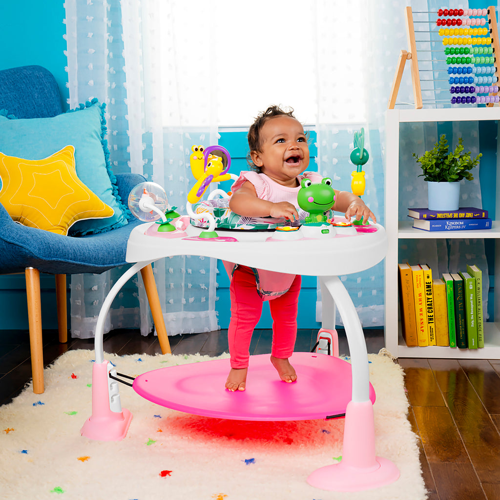 COI COI - La mejor mesa de actividades para bebés: Get Rollin' Activity  Table de Bright Starts ¡Aprende jugando! Esta mesa de juegos para niños con  el tema de la jungla está