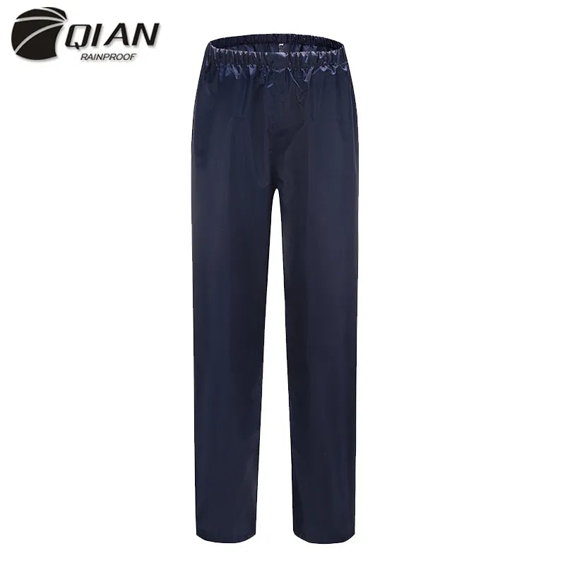 QIAN Impermeable Rain Pants Women/Men Rain Coat Outdoor Thicker Waterproof Trousers Motorcycle Fishing Camping Gear