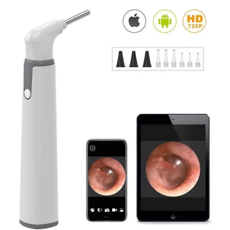 3.9mm WIFI Visual Digital Otoscope Ear Endoscope Camera Medical Ear Wax Cleaner Camera for Ears Nose Dental Support IOS Android