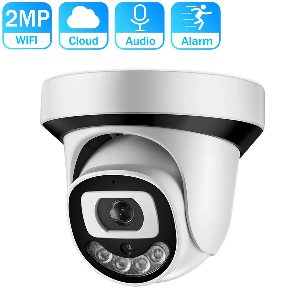 HD 1080P Wifi Camera Indoor Dome Wireless Camera Nightvision Two Way Audio Email Alert iCSee Xmeye Cloud Home Security Camera