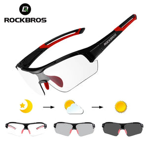 ROCKBROS Photochromic Cycling Sunglasses Eyewear UV400 MTB Road Bicycle Myopia Goggles For Women Men Outdoor Sports Bike Glasses - Remote Practice Managers