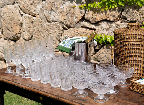 Set 6 Copas De Vino Ovaladas Cristal Espiga – Cristina Oria