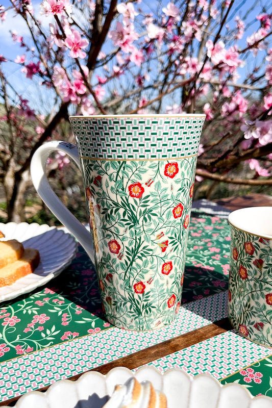 Taza/Mug Con Diseño Jardín Asiático De Porcelana - Cristina Oria