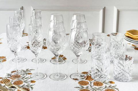 Set de 6 Vasos de Vidrio Lisos Cristal INSPIRA
