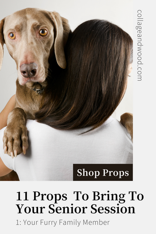11 Props to Bring to Your Senior Photo Session - Furry Friends and Family Members (dogs)