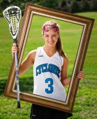 Lacrosse Senior Photo with Frame, curated by collageandwood.com