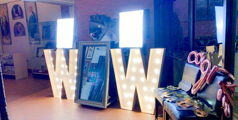 So many large wooden letters to choose from, custom made for your event!