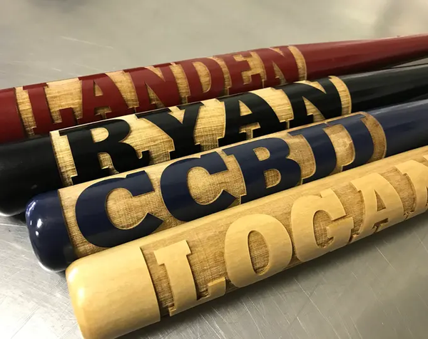 Custom gifts your best friend will love: hand painted or hand carved personalized bats. Find these at JCSDesigns shop on Etsy.