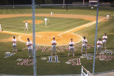 Field Painted for Baseball Senior Night, Image curated by collageandwood.com