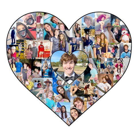 heart collage gift