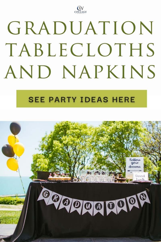 Graduation tablecloths and napkins ideas