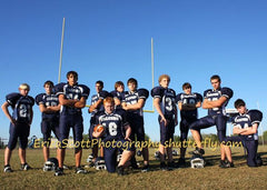 Senior Football Picture, curated by collageandwood.com, pic by https://www.ericascottphotography.shutterfly.com/