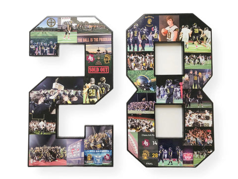 Collage #28 gift for football fan boy; best senior night gift