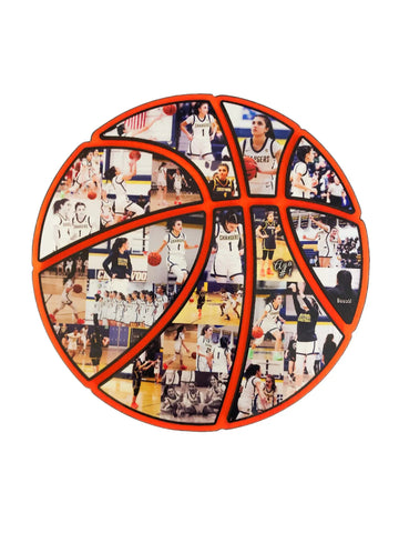 Basketball Ball of Photos Senior Night Gift